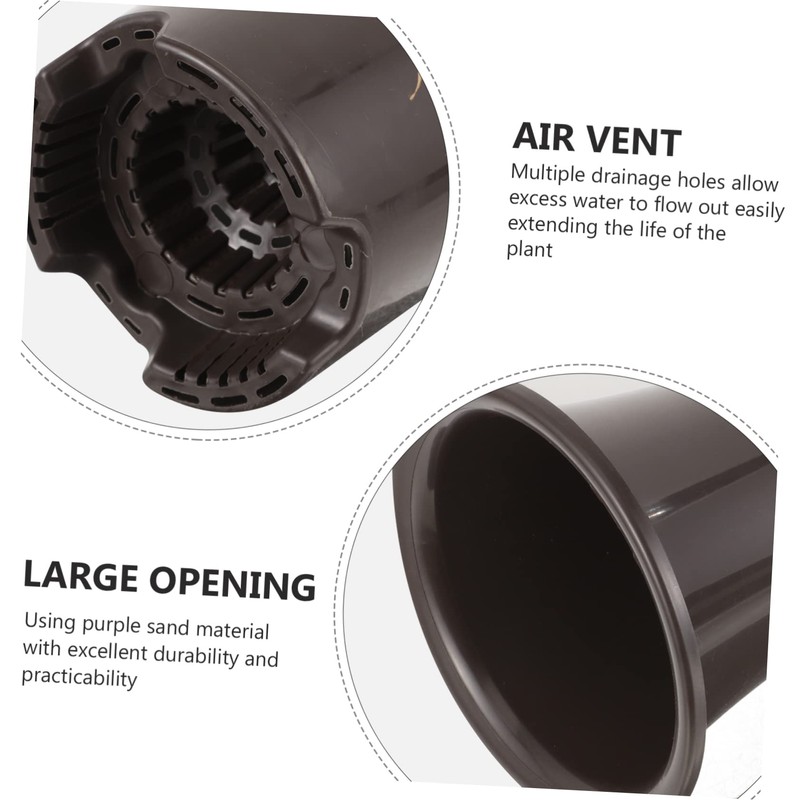 DOITOOL 2-Pack Ceramic Orchid Pots Terracotta Planting Pots for Home