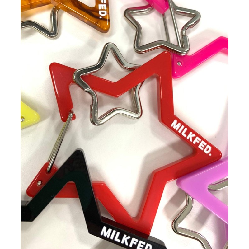 Milkfed 103211054028 Keychain Neo Star Carabiner, red