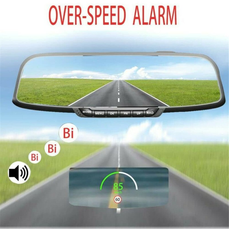 TOTMOX Car Motorcycle Digital GPS Speedometer Head Up Display MPH
