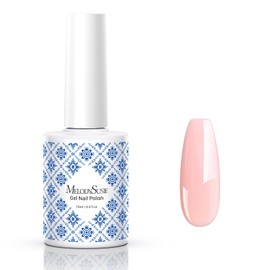 MelodySusie Fleurwee Plant Based Gel Nail Polish, Nail Polish Hema Free 21 Non Toxic Long Lasting No Chip Finger Toe Nail Art Manicure Salon DIY at Home Gifts for Women Pearlescent Pink P59