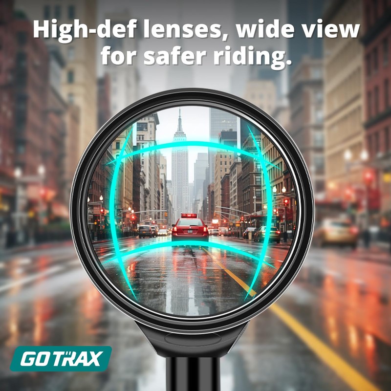 Gotrax Bike Mirror, 2 Pcs Bicycle Rear View Mirrors with
