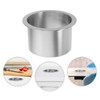 PRETYZOOM Stainless Steel Trash Grommets - Drop-in Trash Chute Round