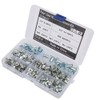 135pcs Carbon Steel Four Claw Nut Assortment Kit for Furniture
