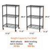 Golpart Small 3 tire Shelves Storage Wire Shelving Unit Metal