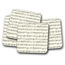 4 Set - Sheet Music Coaster - Musician Piano Teacher Student Choir #13121