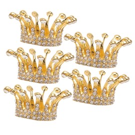 FOMIYES 5pcs Nail Art Brush Holder Retro Crown Manicure Pen Rack Nail Tools Kit