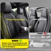 XDJFJMJTJT Full Set Seat Covers for Honda CRV 2023-2025, Breathable