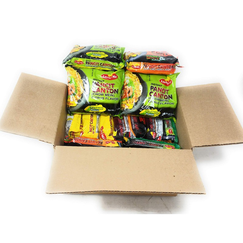 Lucky Me! Instant Pancit Canton Assorted 15 Pack (Kalamansi, Sweet
