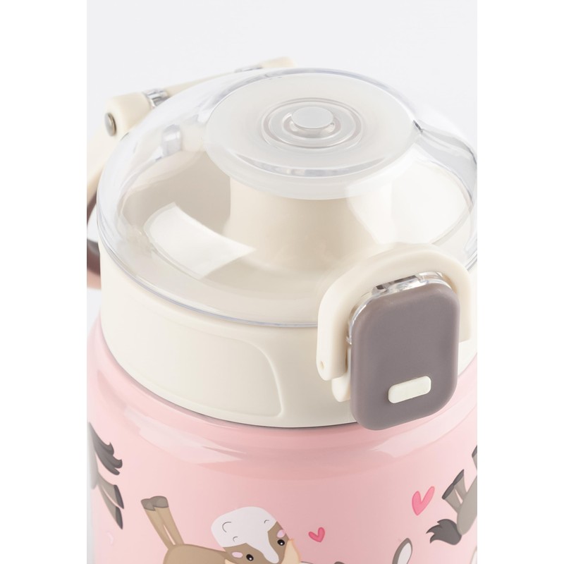 Stainless Steel Water Bottle, 400 ml, Children's Pony Design
