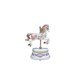 Cosmos SA49120 Fine Porcelain Carousel Horse Musical Figurine, 8-1/2-Inch