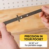General Tools 300/1 6-Inch Flex Precision Stainless Steel Ruler, Chrome