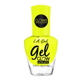 L.A.girl Gel Glow Nail Polish 0.47 oz- 8 Colors, No UV Light Needed, Gel like Finish Polish (LED Glare)