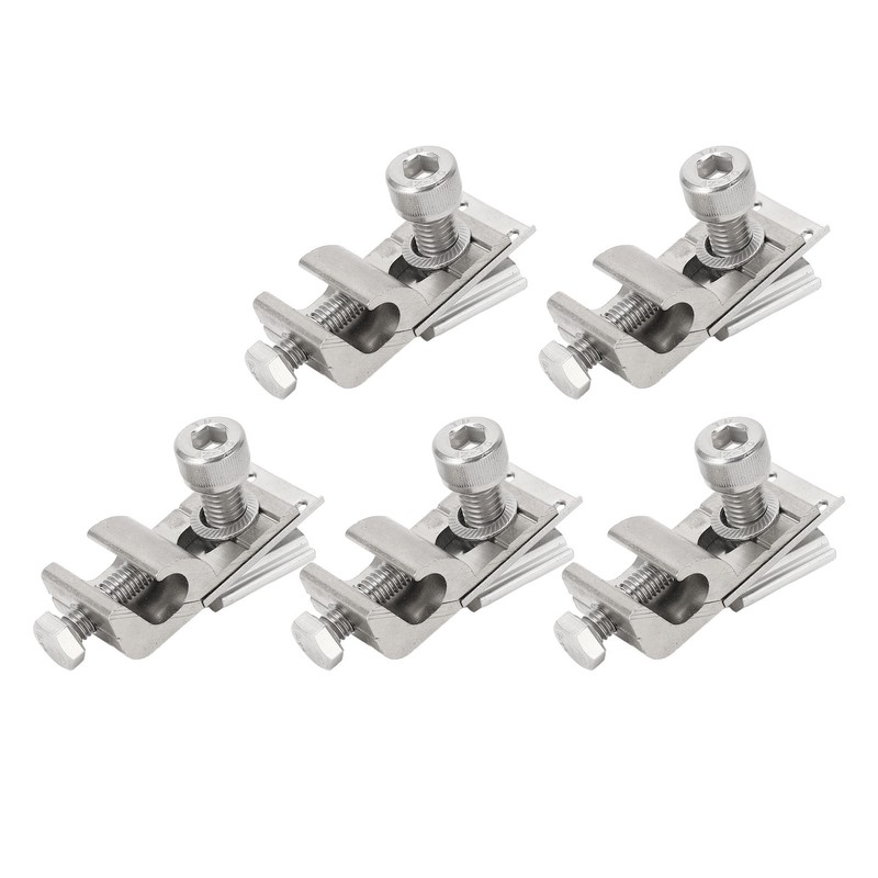 5Pcs Solar Panel Grounding Lugs PV Mounting System Metal Clips
