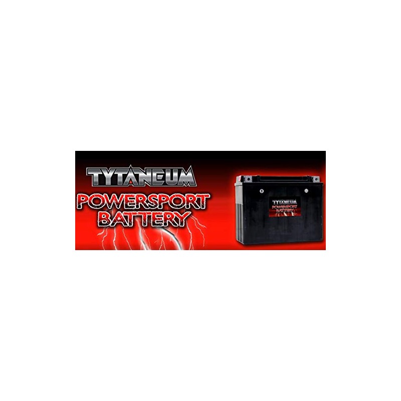TYTANEUM Maintenance Free battery with acid YTX20L-BS compatible with Yamaha