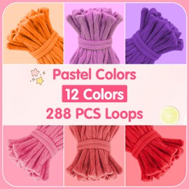 LINAYE Weaving Loom Kit for Kids Adults, Art and Crafts Supplies, Pot Holder Friendship Bracelet Making Kit for Kids, Birthday Gifts for Girls Ages 6 7 8-12 10-12, 12 Color 288 Loops, Portable