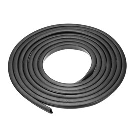 YOKIVE Rubber U Channel Edge Trim, Door Seal Strip EPDM U Shape Weather Stripping Fit Edge 3/16" | Metal Edge Guard Protector Great for Car Doors, Sheet Metal (Black, 10-Feet)