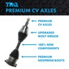 TRQ Front CV Axle Shaft Assembly Set Driver & Passenger