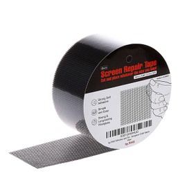 by.RHO by.RHO Window Screen Repair Kit Tape (Black, 2" x 15FT) for Window Screen and Screen Door Tears Holes 3-Layer Strong Adhesive & Waterproof Tape Fiberglass Covering mesh