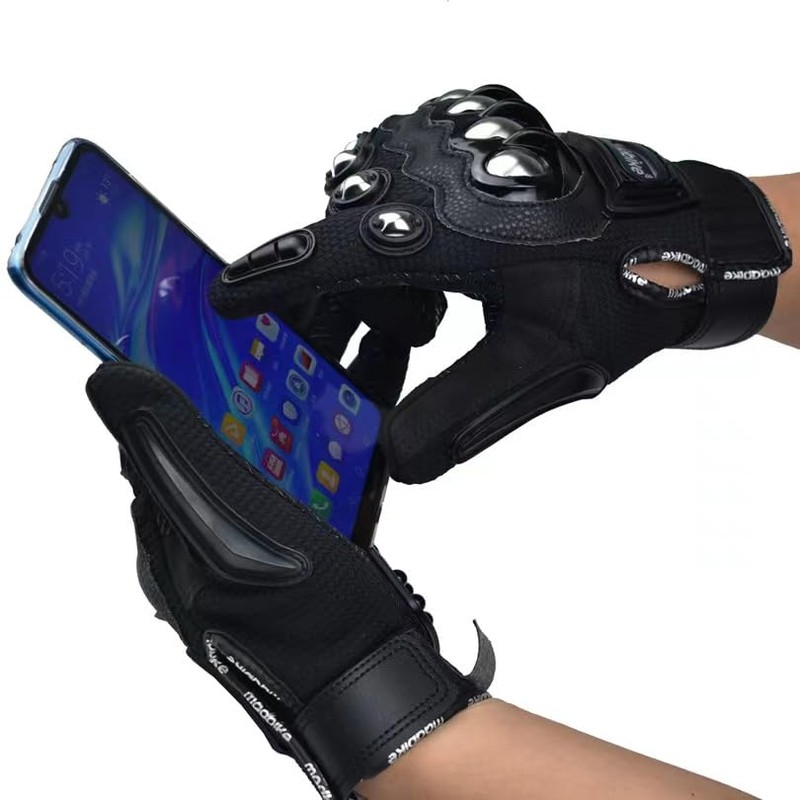 Reinforced Safety Gloves with Knuckle Protection - Breathable, Adjustable for
