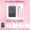 Lash Clusters Kit LAUBESS DIY Lash Extension Kit Lash Bond