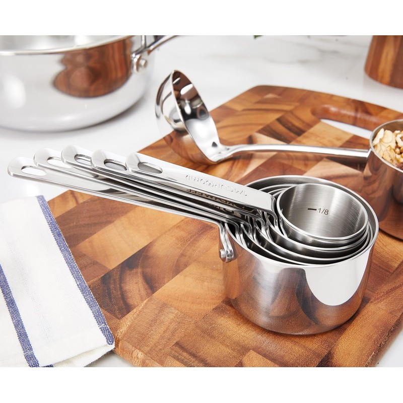 KEAWELL Premium 5-Piece Measuring Cups Set –1/4, 1/3, 1/2, 2/3,