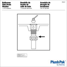Plumb Pak PP835-57 Rubber Washer/Gasket Basin 1-1/4-Inch by 2-Inch by 3/8-Inch, 1-1/4 x 2 x 3/8"