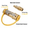 Roastove 1/4" RV Propane Quick Connect Adapter, Propane or Natural