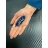 Mini Ford Blue Oval Novelty Logo Chrome Plated Plastic Emblem.