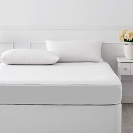 Pikolin Home PP05 Waterproof and Breathable Terry Mattress Protector 100% Cotton, white, 90 x 190/200 cm
