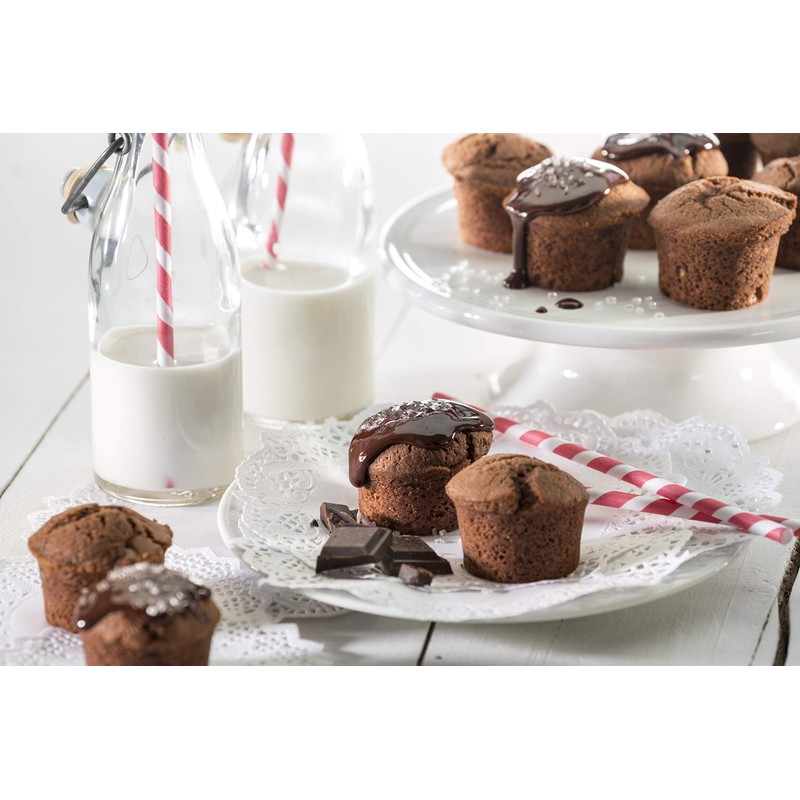 Lékué 11 Cavity Gourmet Mini Muffins Mould, Black