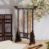 PH PandaHall 8-Pin Wood Calligrapghy Brush Holder Chinese Brushes Hanging