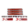 6Pcs Elevation Sierra Bed X31 Emblems Door Rear Tailgate Badge