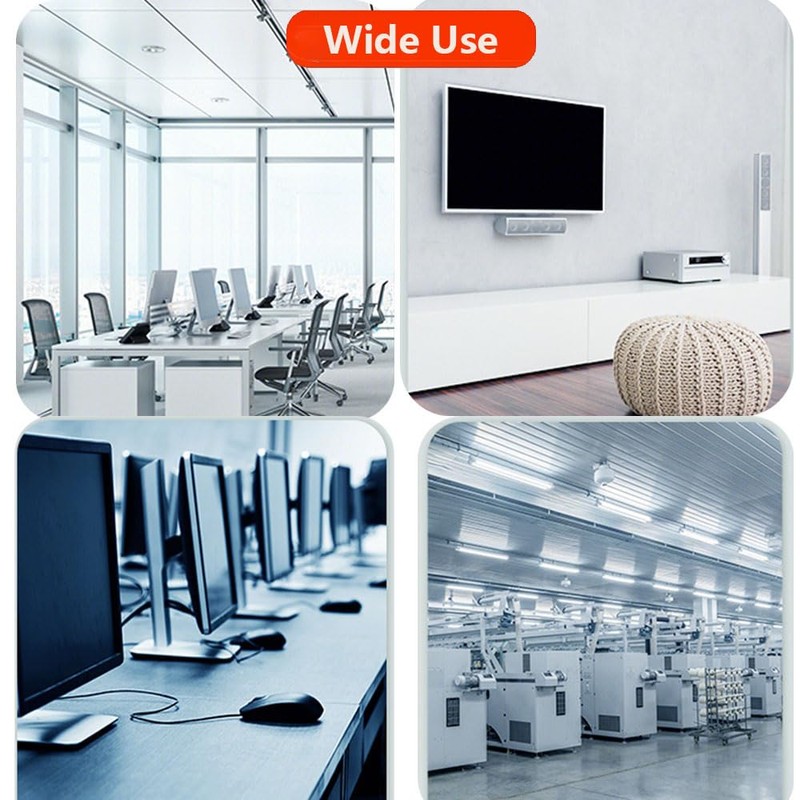 26 Ft Spiral Cable Wrap - White Cord Covers Bundle