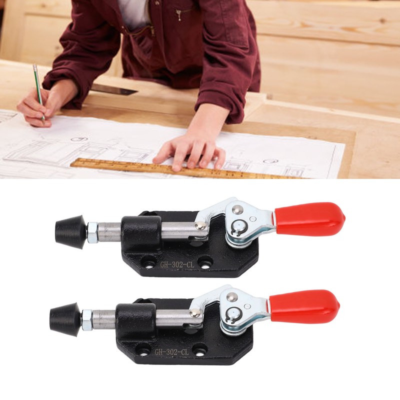 2Pcs Push Pull Toggle Clamp Tunable Woodworking DIY Quick Release