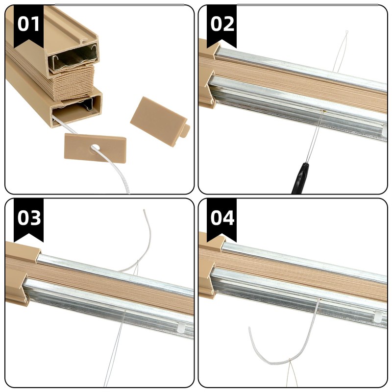 NOVINO RV Blinds Repair Kit for Camper Window, Pleated RV