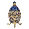 European Style Shiny Artificial Diamond Easter Egg Metal Crafts Jewelry