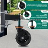 YeeJinHong 2Pack Gate Wheel with Brake Heavy Duty Fence 6inch