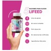 Suplemento en cápsula Lifeed5 Biotina Colágeno Hidrolizado Zinc Vitamina E