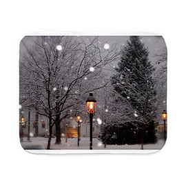 CafePress Street Lamp Holiday Scene Sherpa Fleece Throw Blan Sherpa Fleece Throw Blanket 60" L x 50" W
