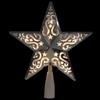 Northlight 8.5" Lighted Silver and White Star with Cut-Out Christmas