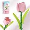 LYNGVA SAIRO Pink Tulip Flower Bouquet Building Block Set