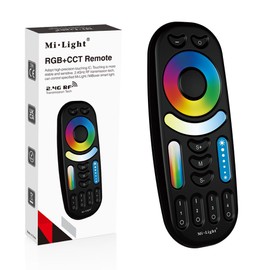 Miboxer FUT092 4-Zone RGB+CCT Remote (Black)