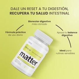 Matter Pepcil GI, Suplemento con Zinc-Carnosina Quelado y Vitamina A, Apoyo a la Mucosa Digestiva y Bienestar Gastrointestinal, 60 Cápsulas Vegetales