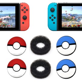 ZHI-NYLLDJS Switch/OLED / Light Compatible, Freak Switch Compatible Stick Cover, Joycon Stick Cover, Analog Stick Cover, Compatible with Switch/OLED / Lite, Stick Cover, Assist Ring (4 Stick Covers/2 Assisting)*** Tama Set