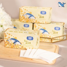 Dancing whale winged/straight liner collection, up to 360 sheets, 03_Slim panty liner 40P / 춤추는고래 날개형/일자형 라이너 모음전, 최대 360매,  03_슬림 팬티라이너 40P X 7팩 /280매