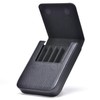 Lanxivi Genuine Leather Fountain Pen Case 6 Slot Black Leather