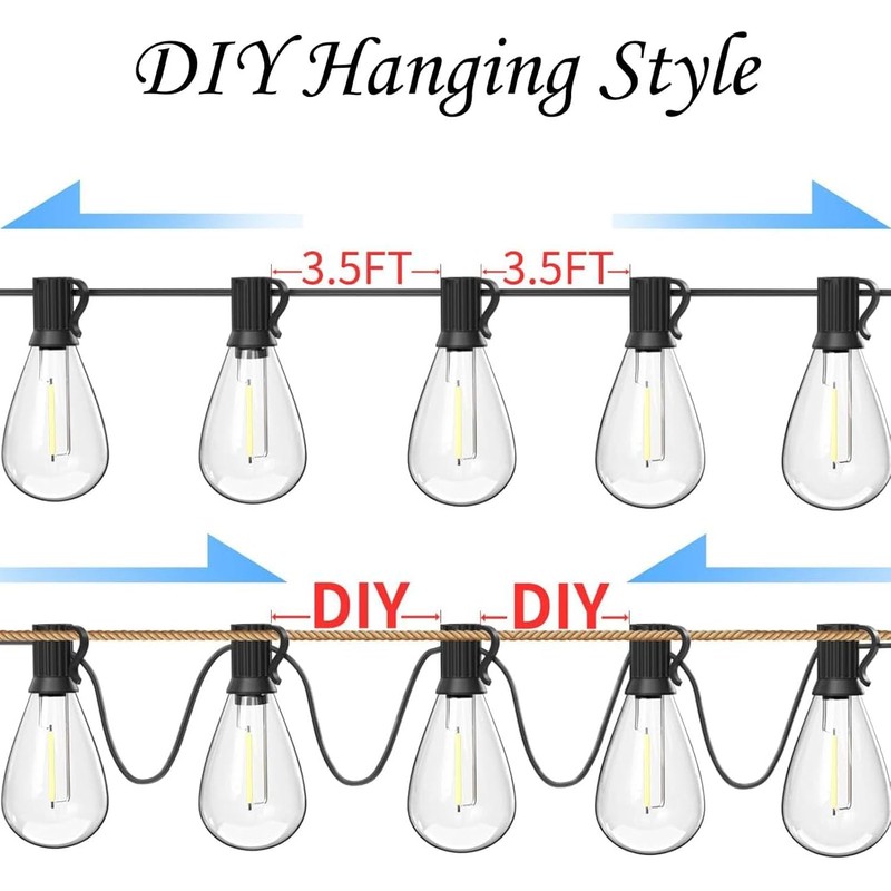 REEMEER 120FT Outdoor String Lights, Ultra Long Waterproof 30+2 Shatterproof