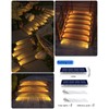 DetarZinLED Solar Step Lights for Outside, 2 Pack Solar Stair