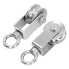 2PCS Cable Pulley Wheels 360 Degree Rotation Stainless Steel Pulley