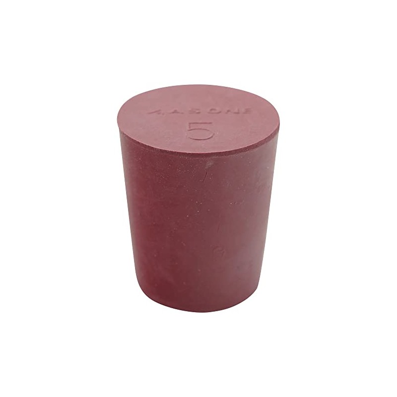 As One Laboran Red Rubber Stopper NO.5 11 Pack /9-861-05